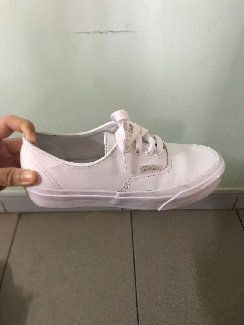 pure white vans