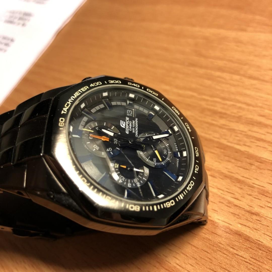 Casio Edifice EF 531 Black Stainless Steel