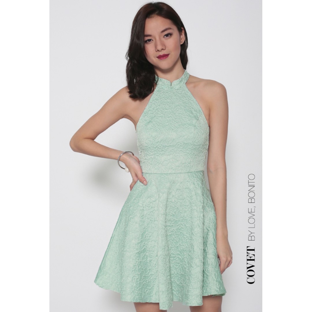 CNY Love Bonito LB Covet Textured Cheongsam Dress