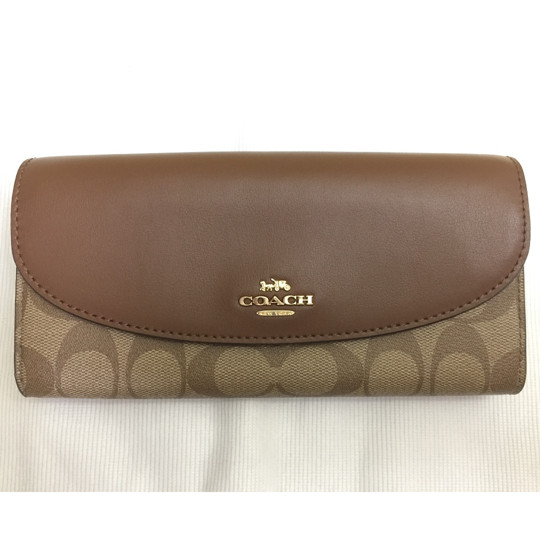 Coach Signature PVC Slim Envelope Wallet, Women's Fashion, Bags ...