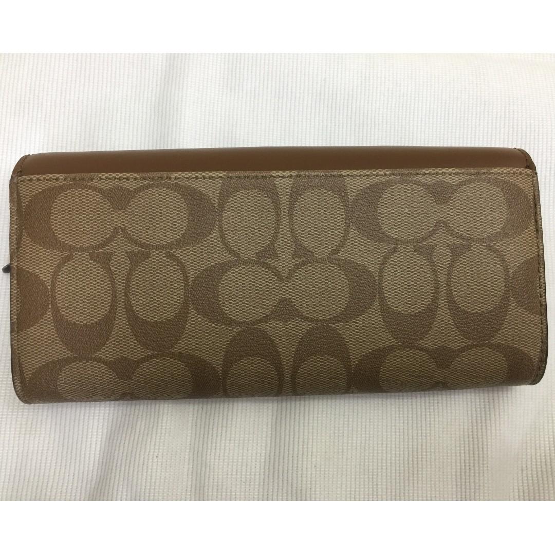 Coach Signature PVC Slim Envelope Wallet, Women's Fashion, Bags ...