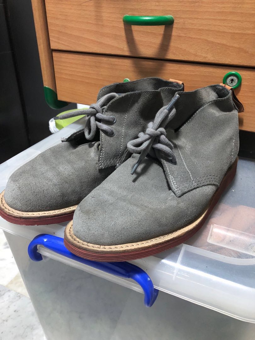 dr martens grey suede boots