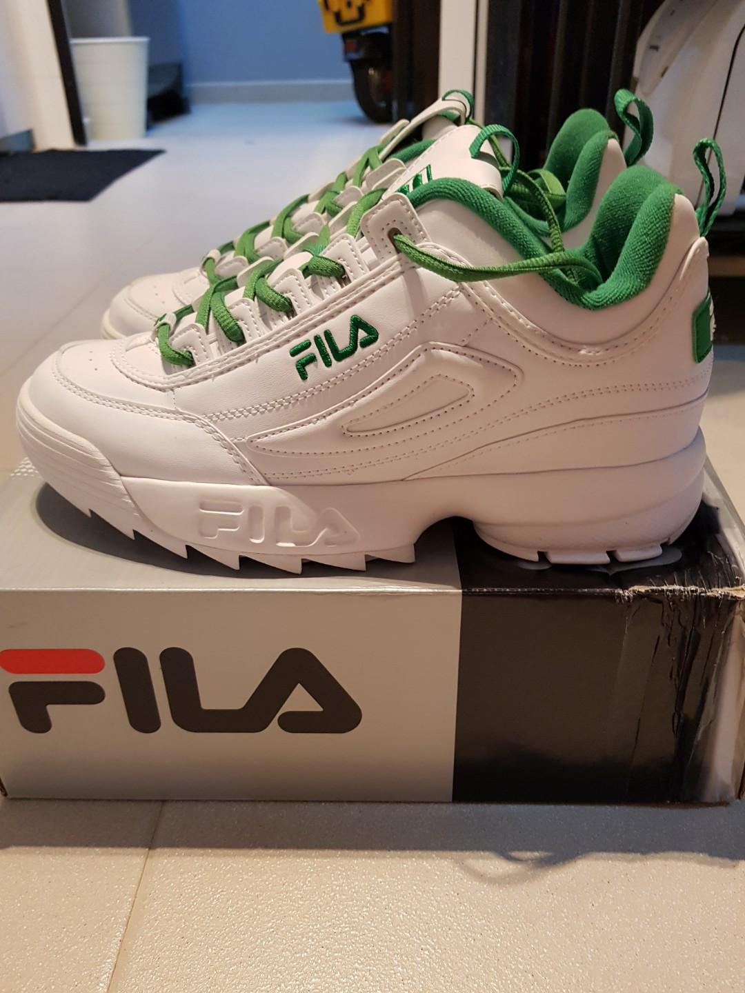 Fila disruptor 2 white green sales