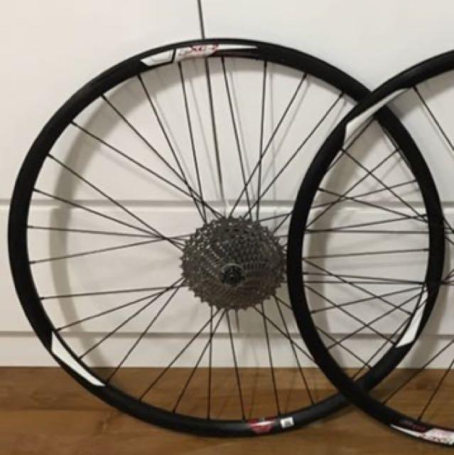 rear wheel with cassette