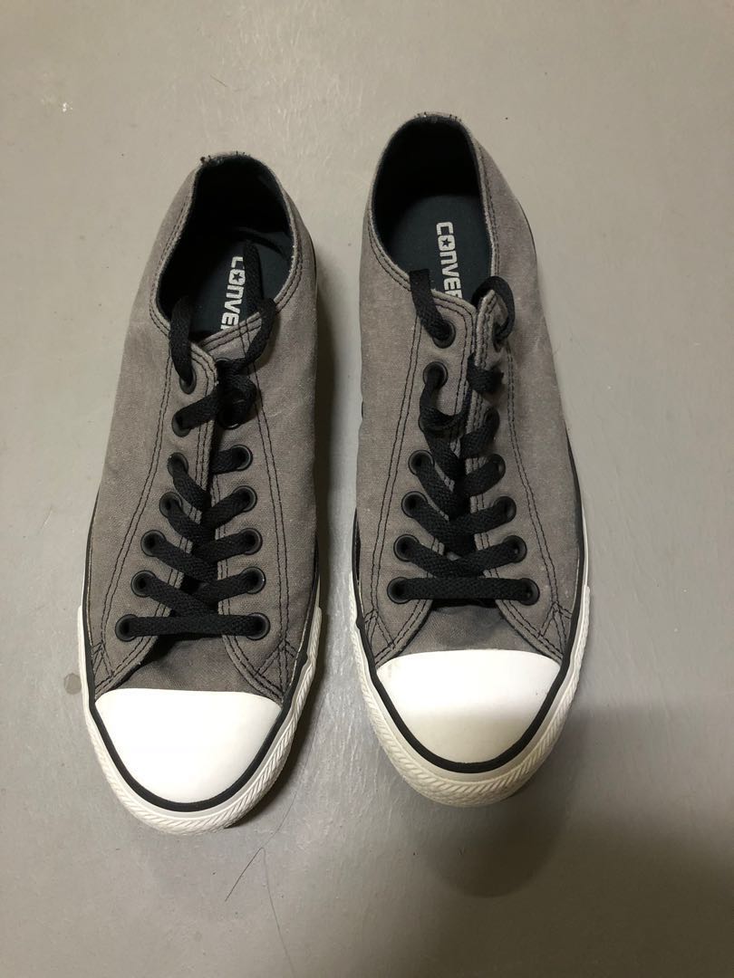 grey converse laces