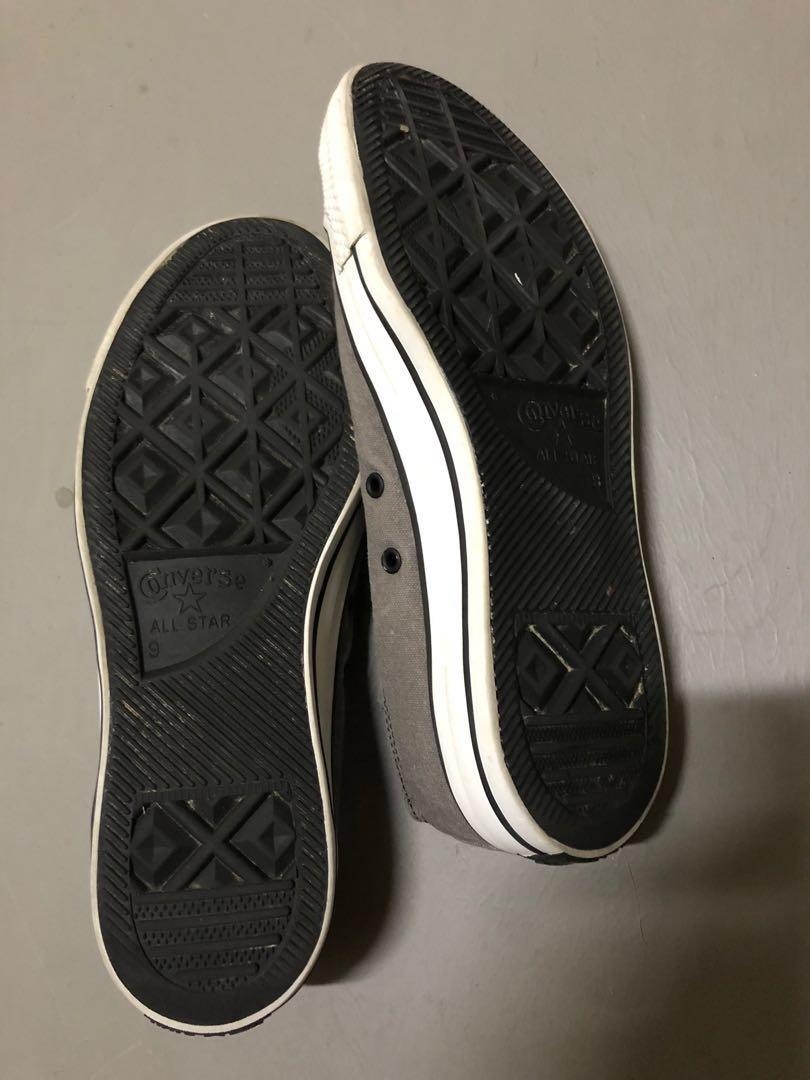 grey converse black laces