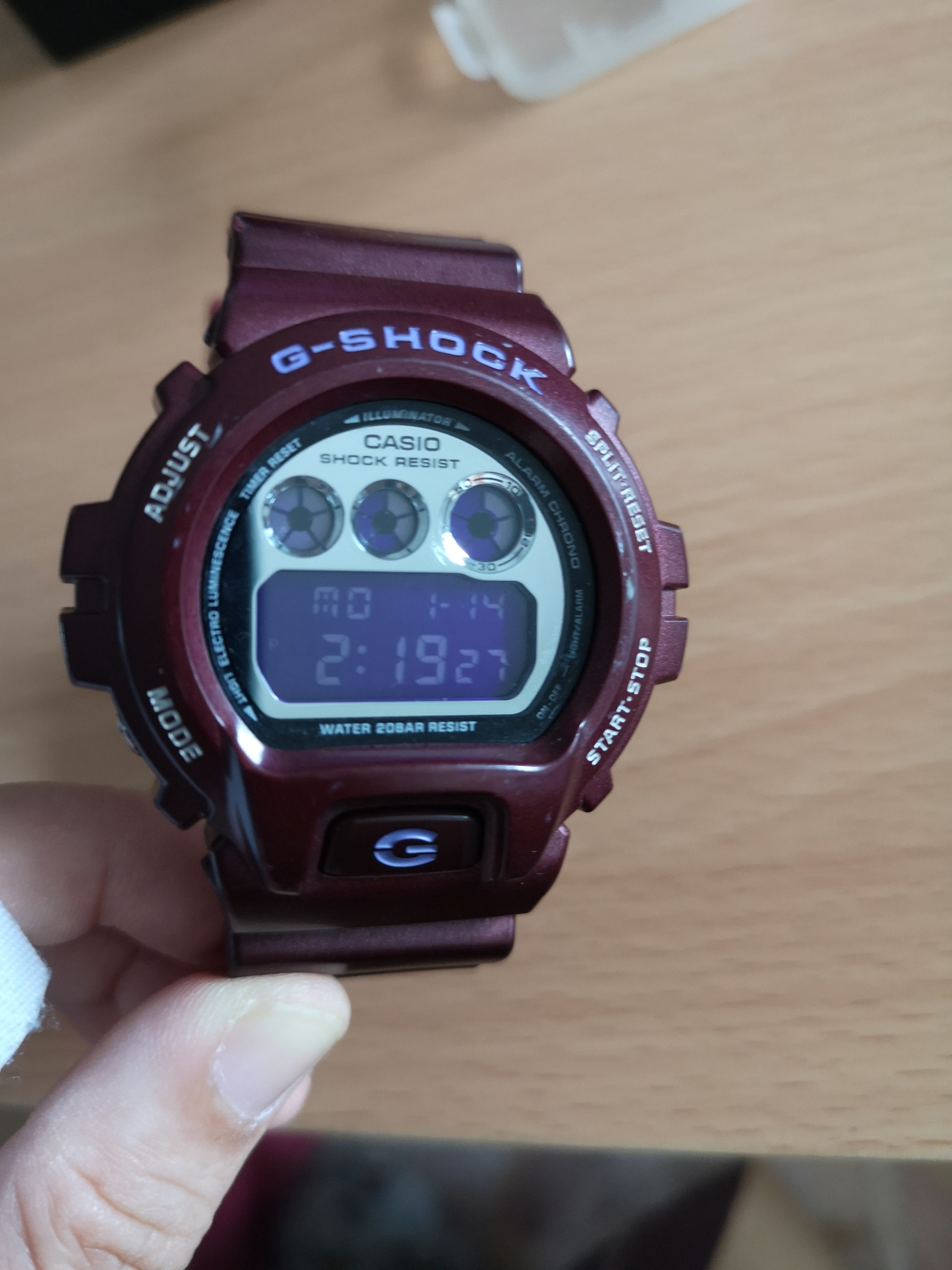 G shock clearance maroon