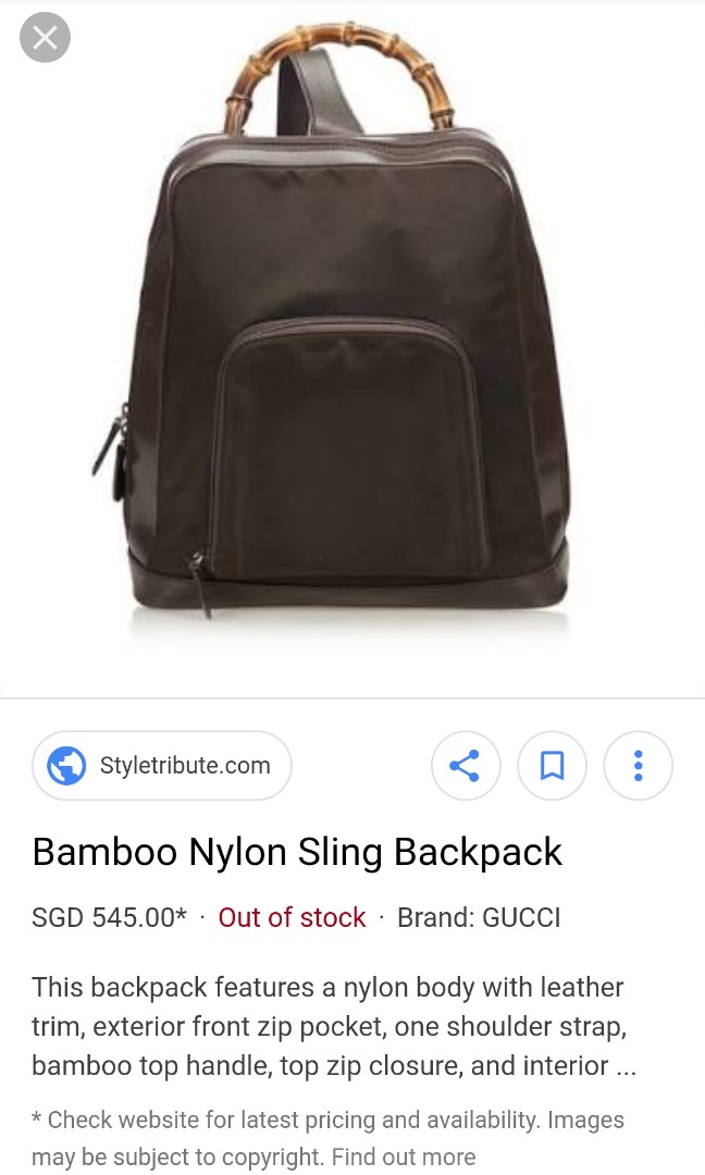 gucci one strap backpack