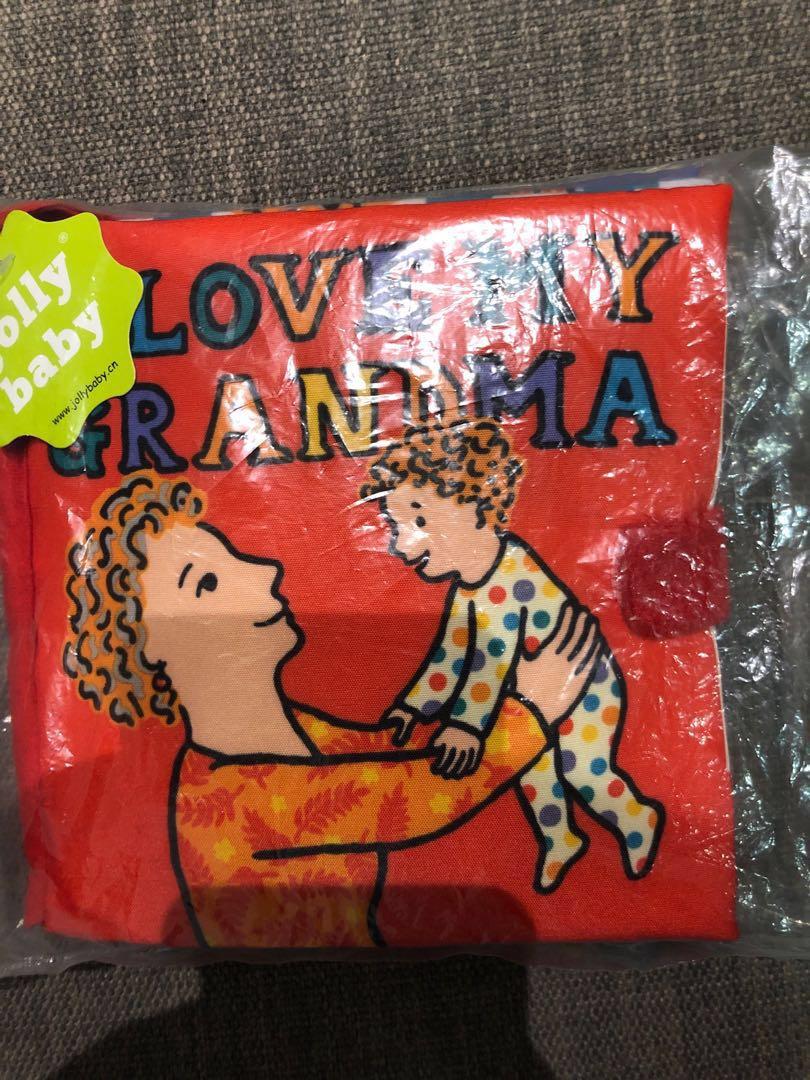 I Love My Grandma Sensory Quiet Cloth Book Babies Kids Toys