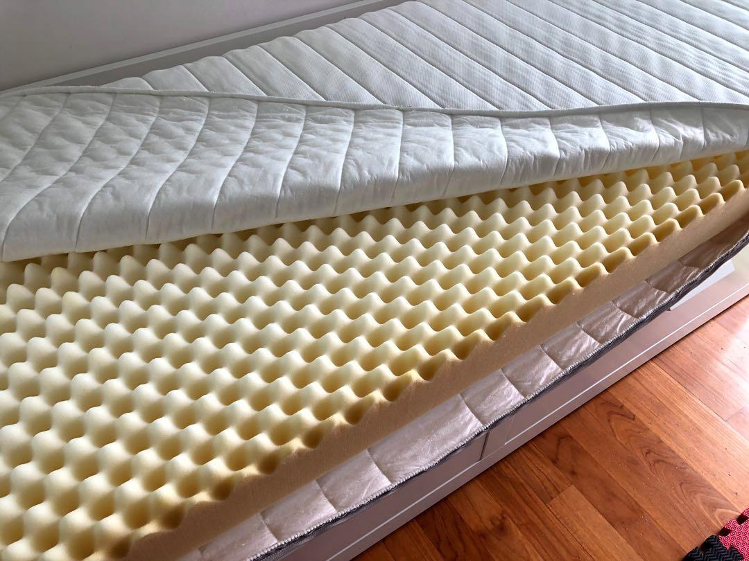 Ikea Malfors Mattress Single Bed Furniture Beds Mattresses On