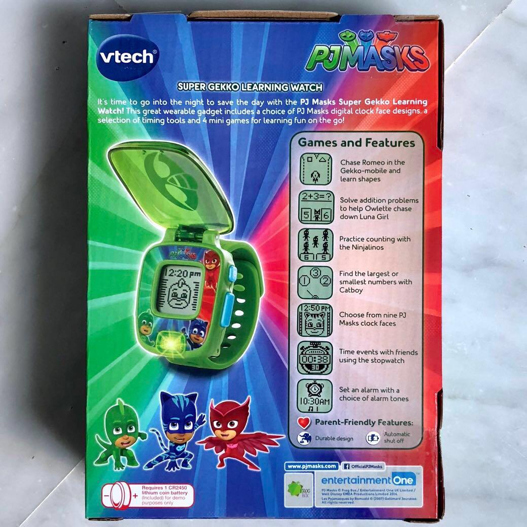 In Stock VTech PJ Masks Super Gekko Learning Watch Green Brand New