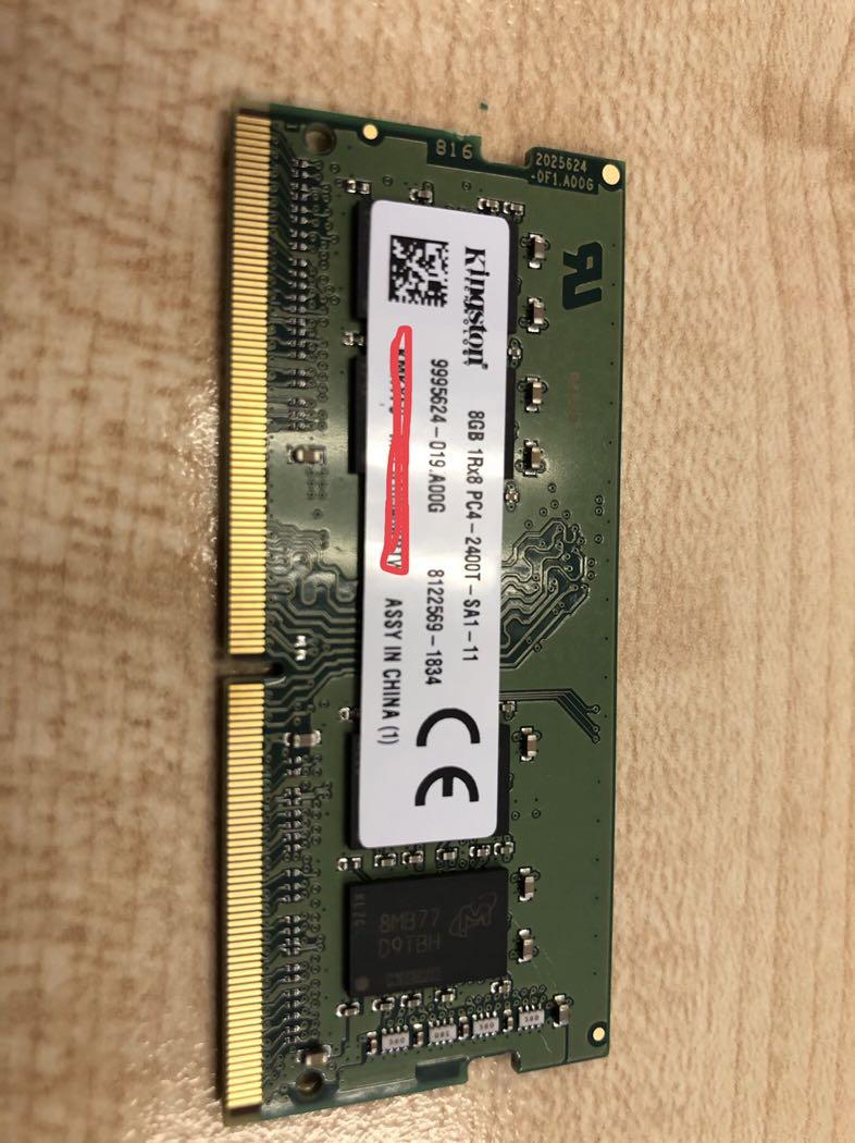 Kingston 8gb 2400mhz Ddr4 Laptop Ram Memory Electronics Computer Parts Accessories On Carousell
