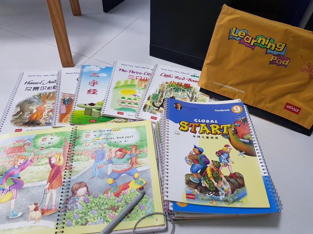 Learning pad (Category: Assessment Books) located in Singapore. Submitted by reddevils123 (Listing ID 209695911, Image 1). Description: Bilingual learning pad by epad for sale. Comes with 26 books. Best reading aid for kids :).