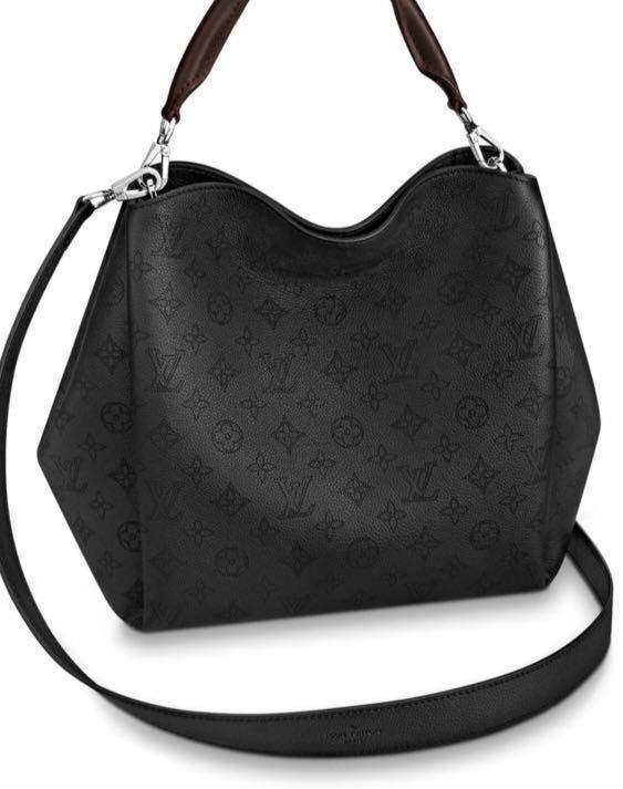 LV babylone PM mahina calf in black with Dustbag 37.0 x 31.0 x