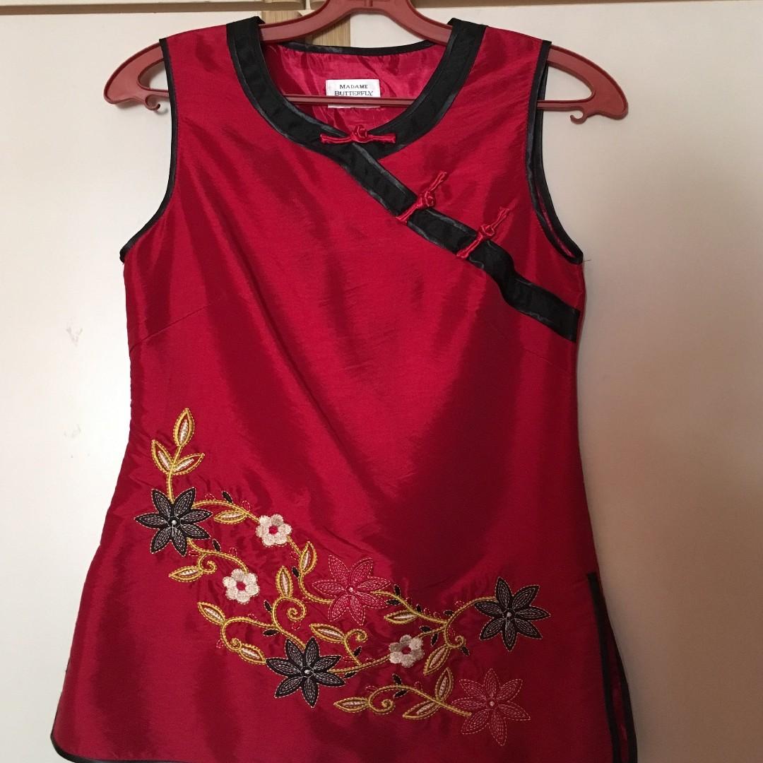Madam Butterfly Chinese Silk Blouses Women S Fashion Clothes