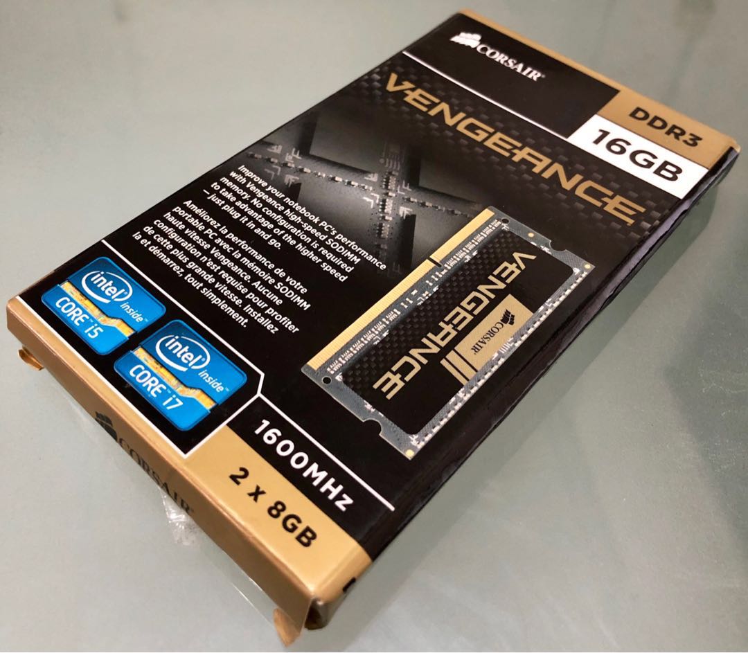Memory Laptop Corsair Vengeance 16 Gb Ddr3 2 X 8gb Elektronik Bagian Komputer Aksesoris Di Carousell