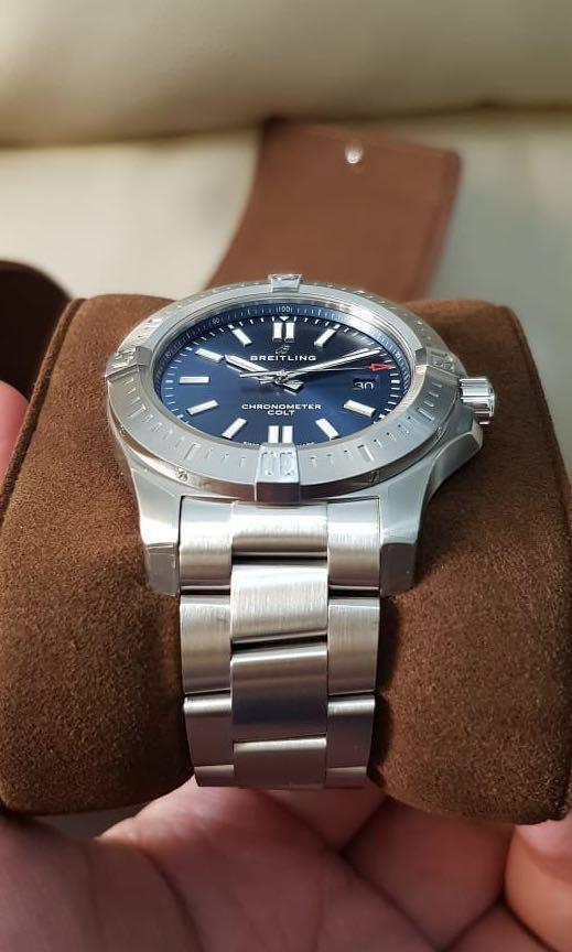 NEW Breitling Chronomat Colt Automatic 44 steel mariner blue 2018