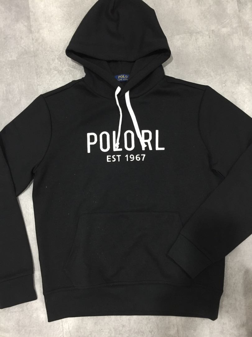 Ralph lauren black hoodie hotsell