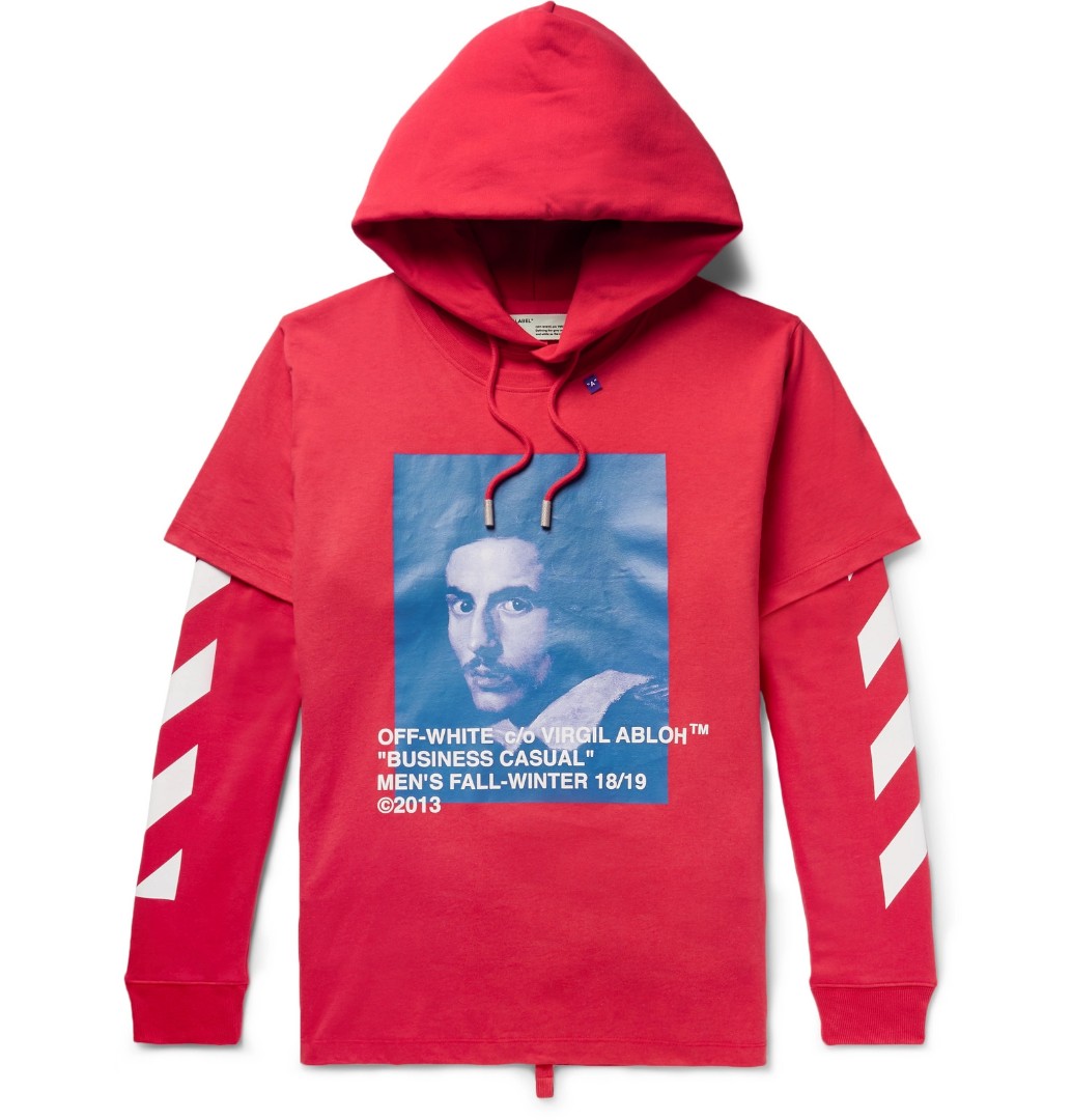 Off white bernini red on sale hoodie