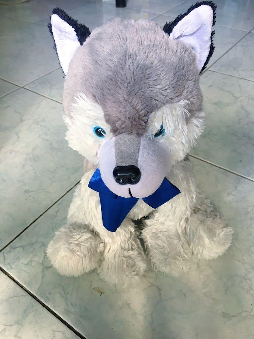 blue magic husky stuffed toy