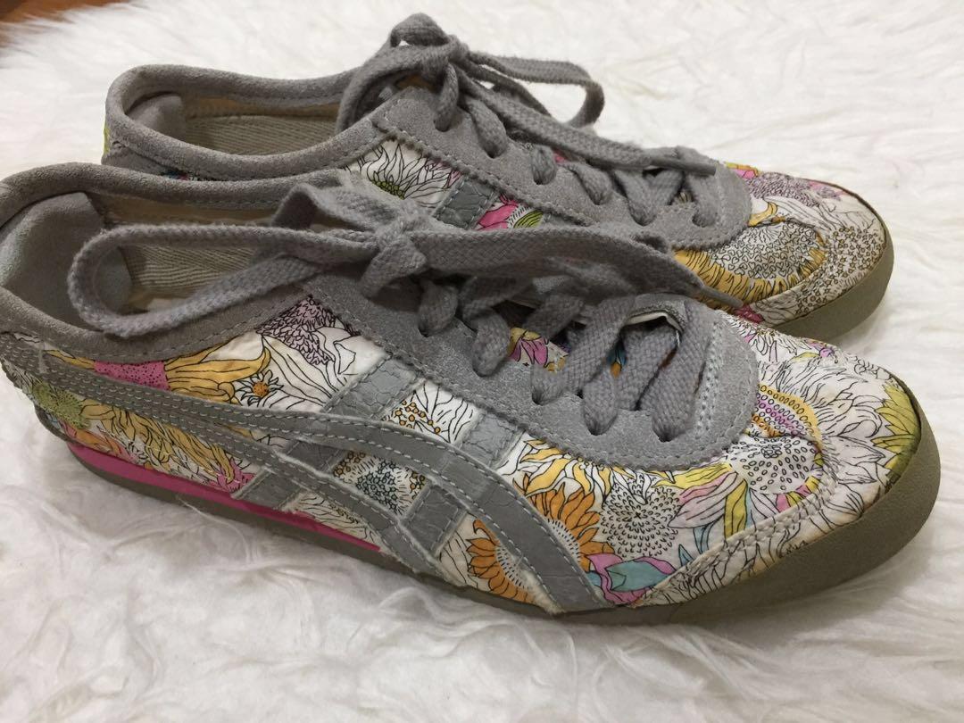 Onitsuka Tiger girl sneakers (Category: Sneakers) located in Singapore. Submitted by ginjewel (Listing ID 209765436, Image 3). Description: unique limited edition floral print No longer available at store Daughter outgrow the sneakers Washed Wore less than 10 times US6 EUR37 Reduced to clear! Must go before 2019!!! .