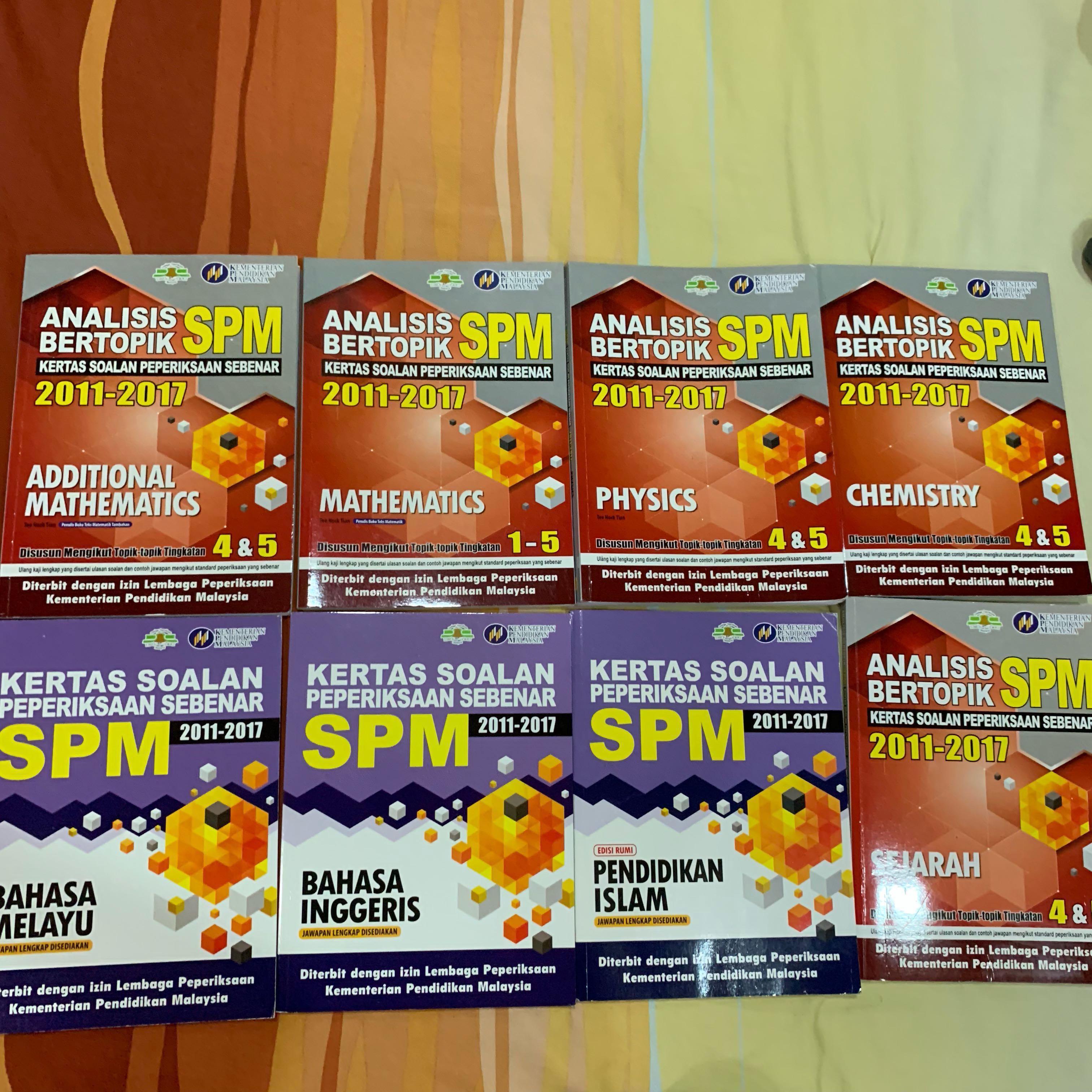 Past Years Spm Books Books Stationery Books On Carousell