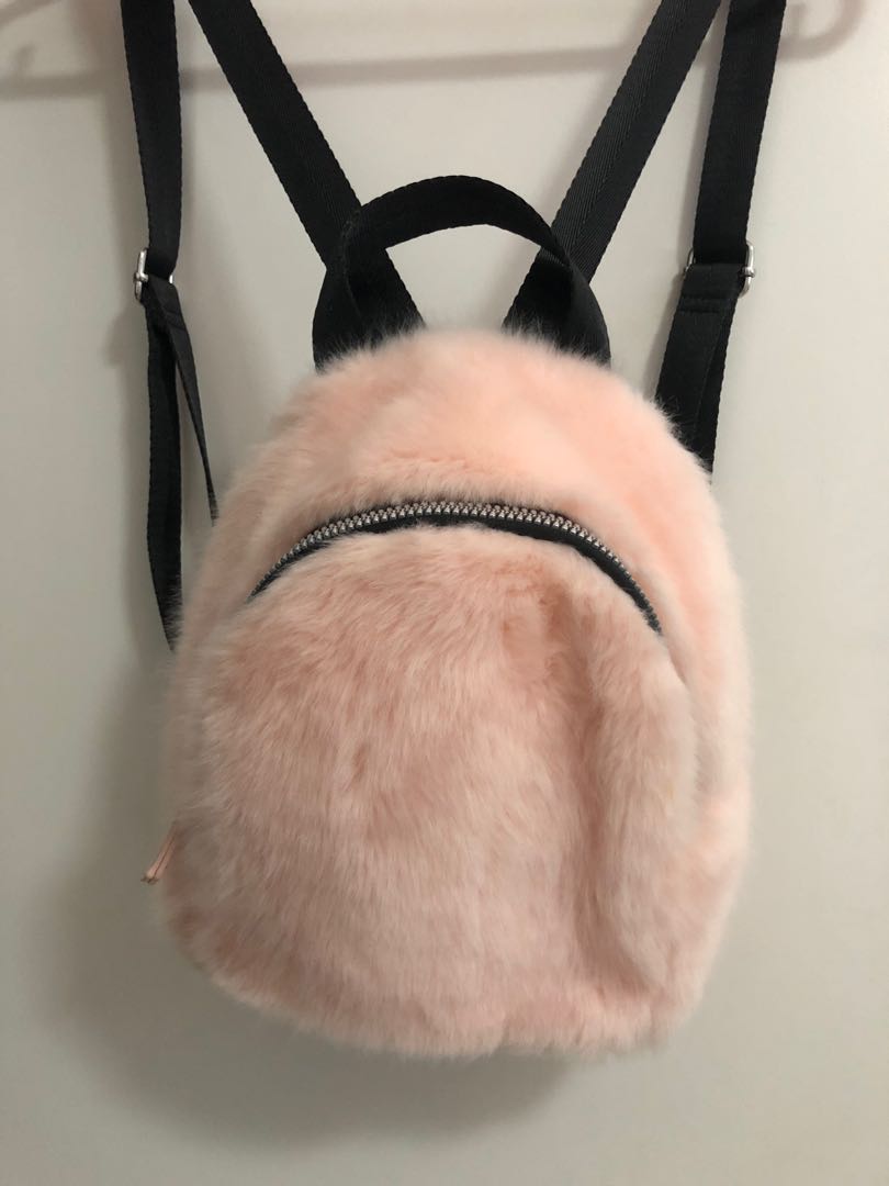 fluffy backpack primark