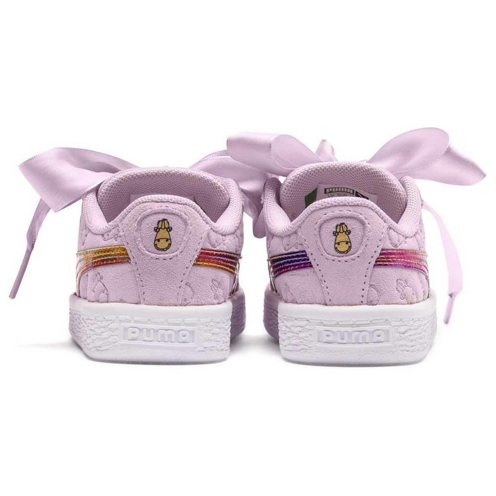 Puma minions suede heart fluffy children trainer store