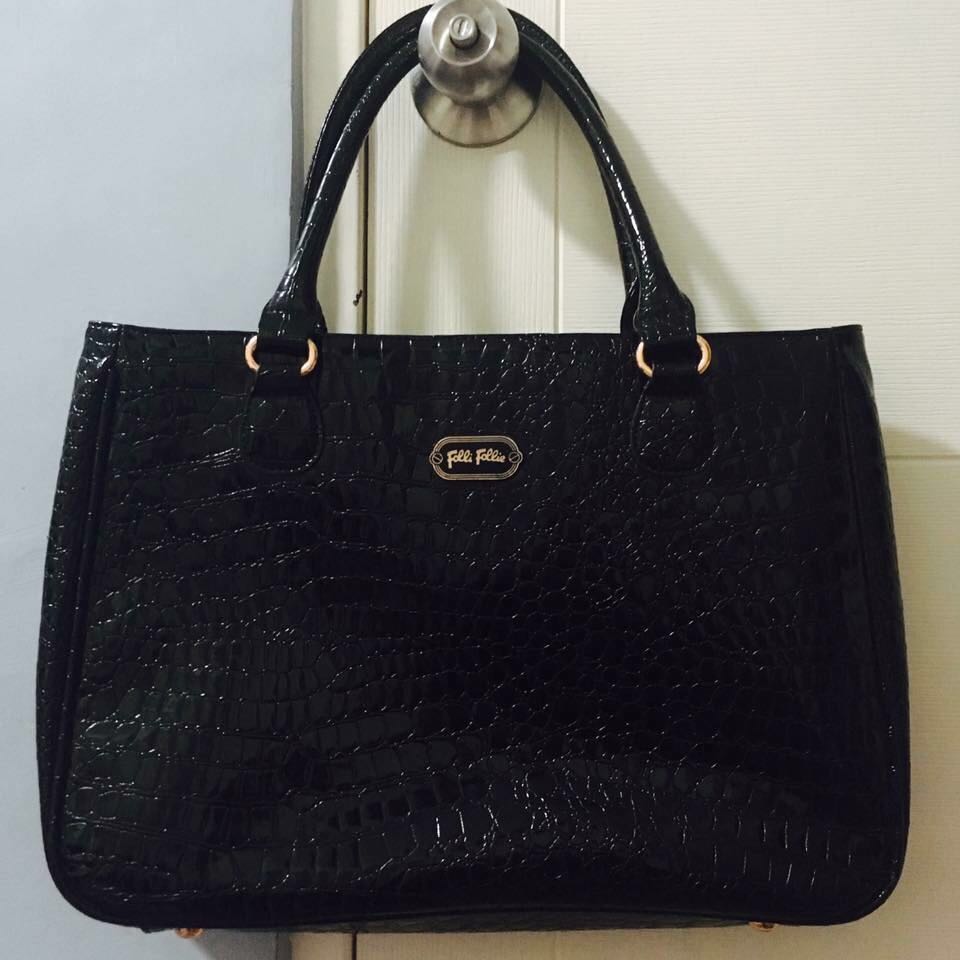 Folli Follie Womens Leather Small Fold Wallet Black | eBay