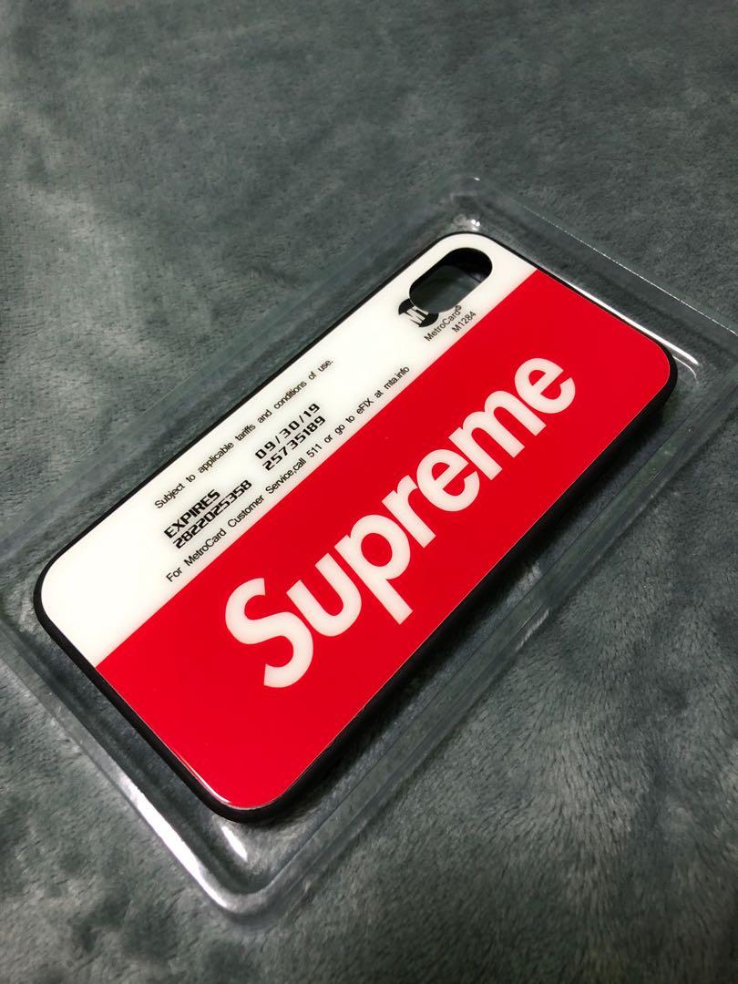 Supreme Iphone X glass phone case Mobile Phones Gadgets Mobile Gadget Accessories Cases Sleeves on Carousell