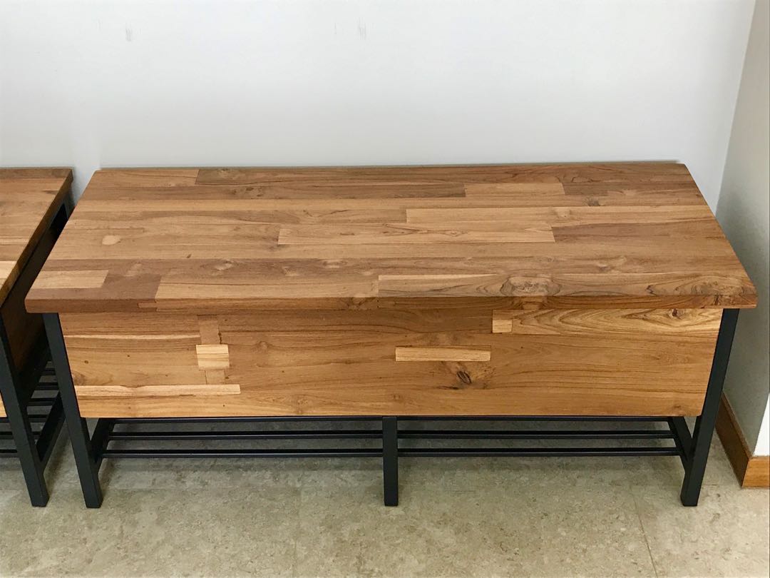 Teca Storage Trunk Bench Furniture Home Living Furniture Other Home Furniture On Carousell