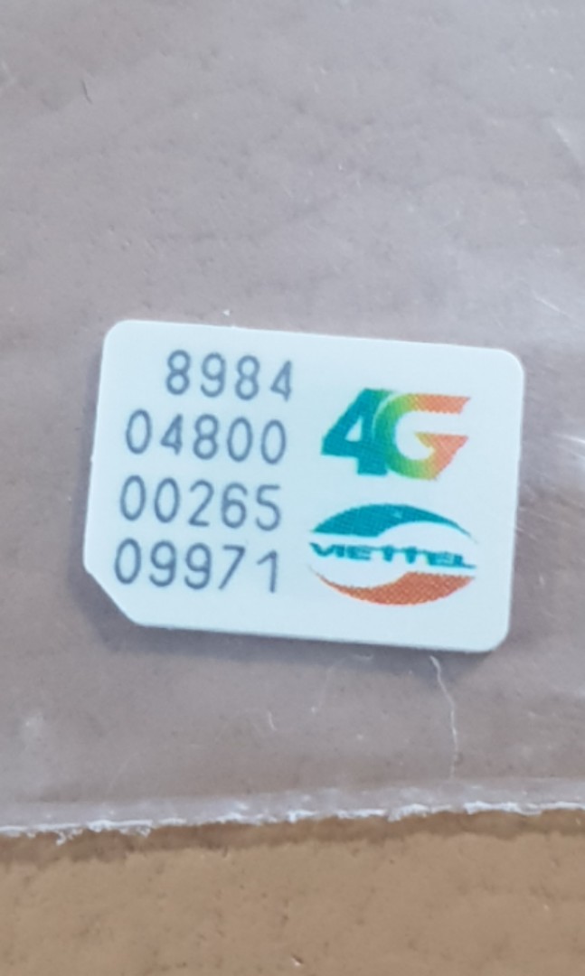 Vietnam Data SIM Card - 1GB 5G/4G LTE For 3 Days, No Hidden Fees For Tourists