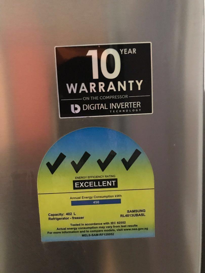 (Warranty Valid) Refrigerator 4 ticks, RL4013UBASL, Digital Inverter