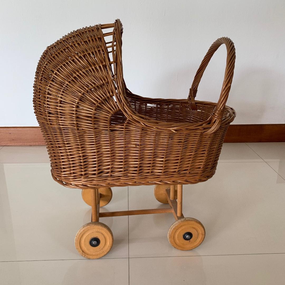 kids wicker pram