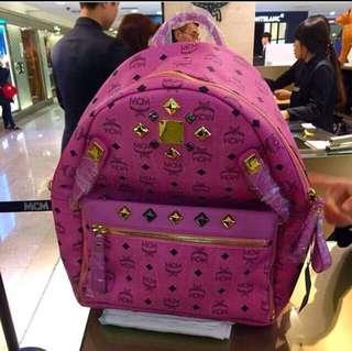 MCM Studded Large Backpack (CNY Reduce)