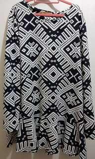 4XL Long Sleeve Dress