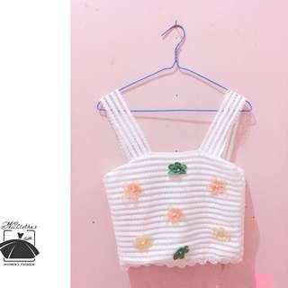 Crop tank flower