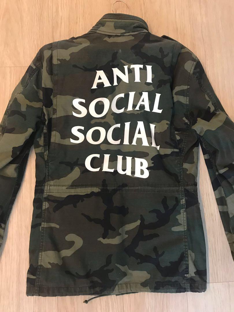 Anti Social Social Club ASSC x Alpha Industries Jacket, Men's Fashion ...