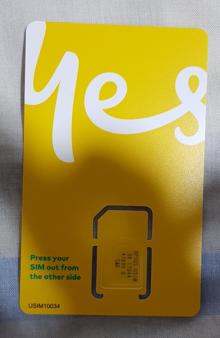 Australia Optus Prepaid Epic Data SIM Card, Men's Fashion, Watches