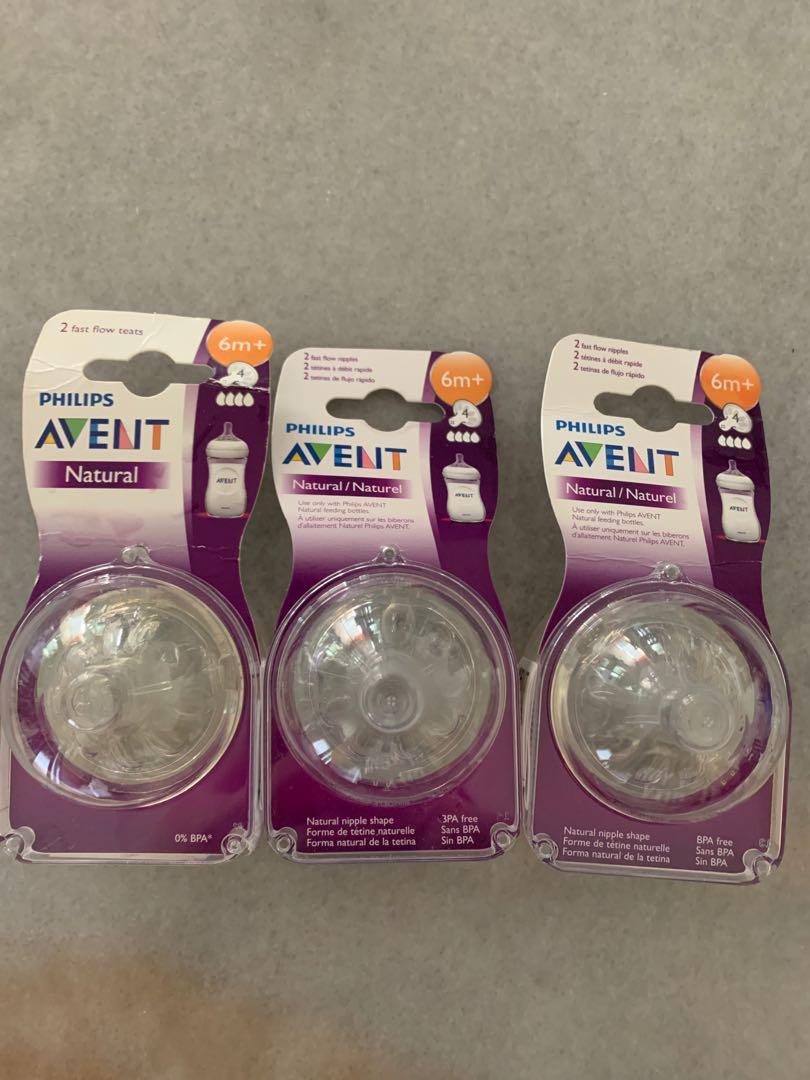 avent natural teats size 4