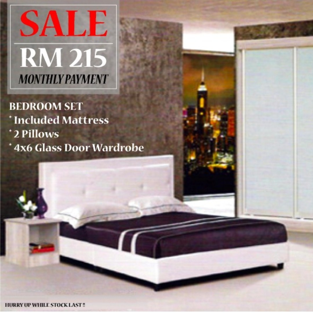 Bedroom Set Installment Rm215 Monthly