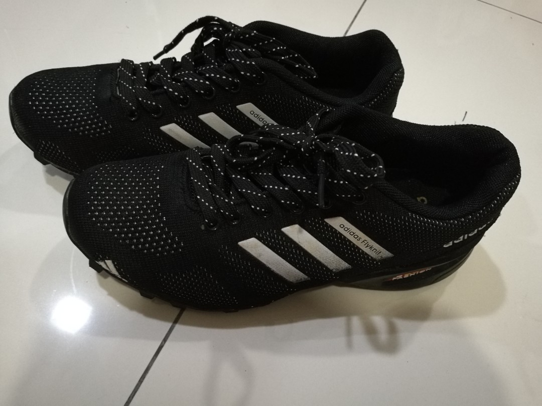 black adidas runners