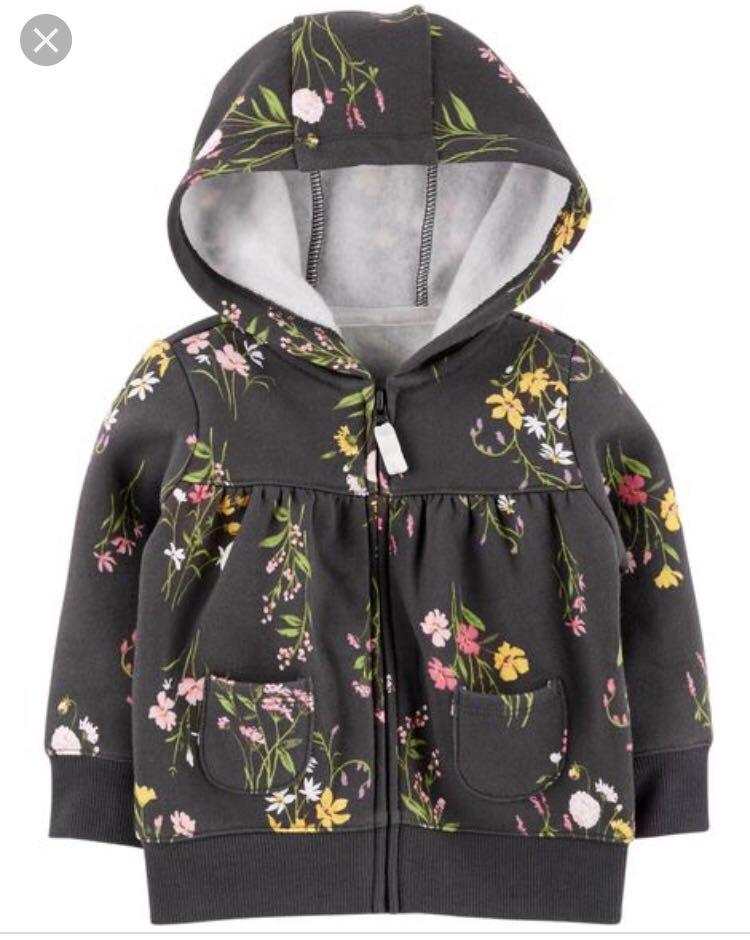 baby girl zip up hoodie