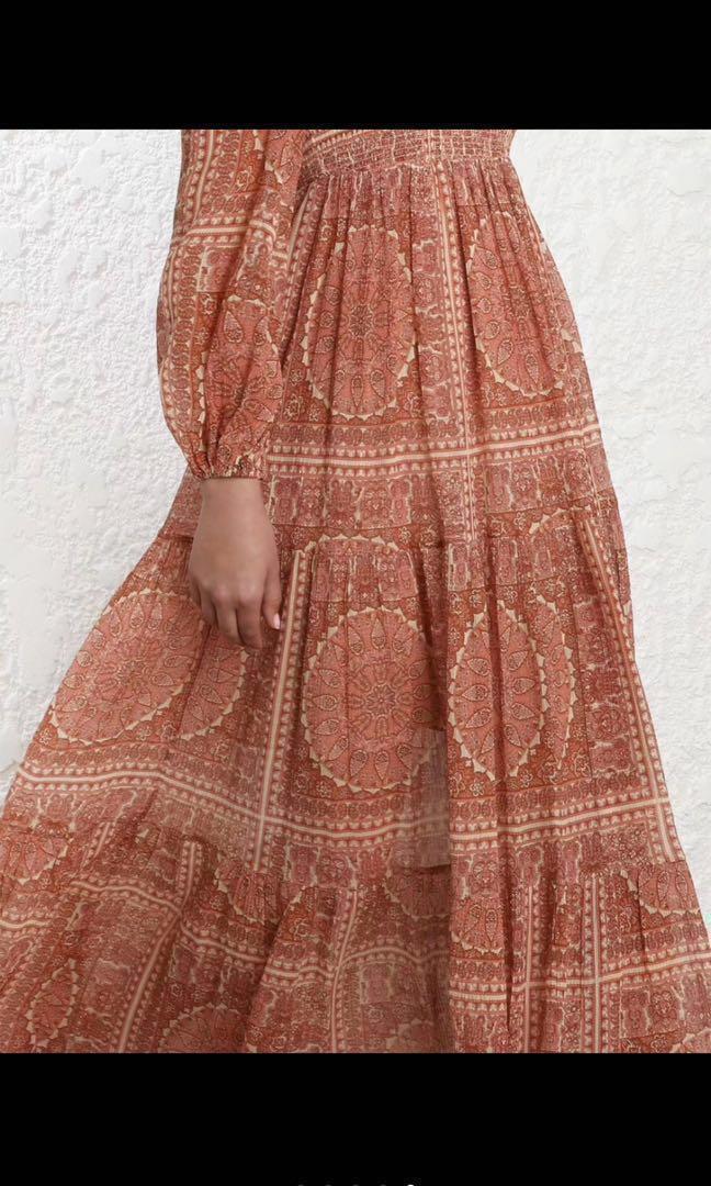 Zimmermann primrose paisley crinkle dress hot sale