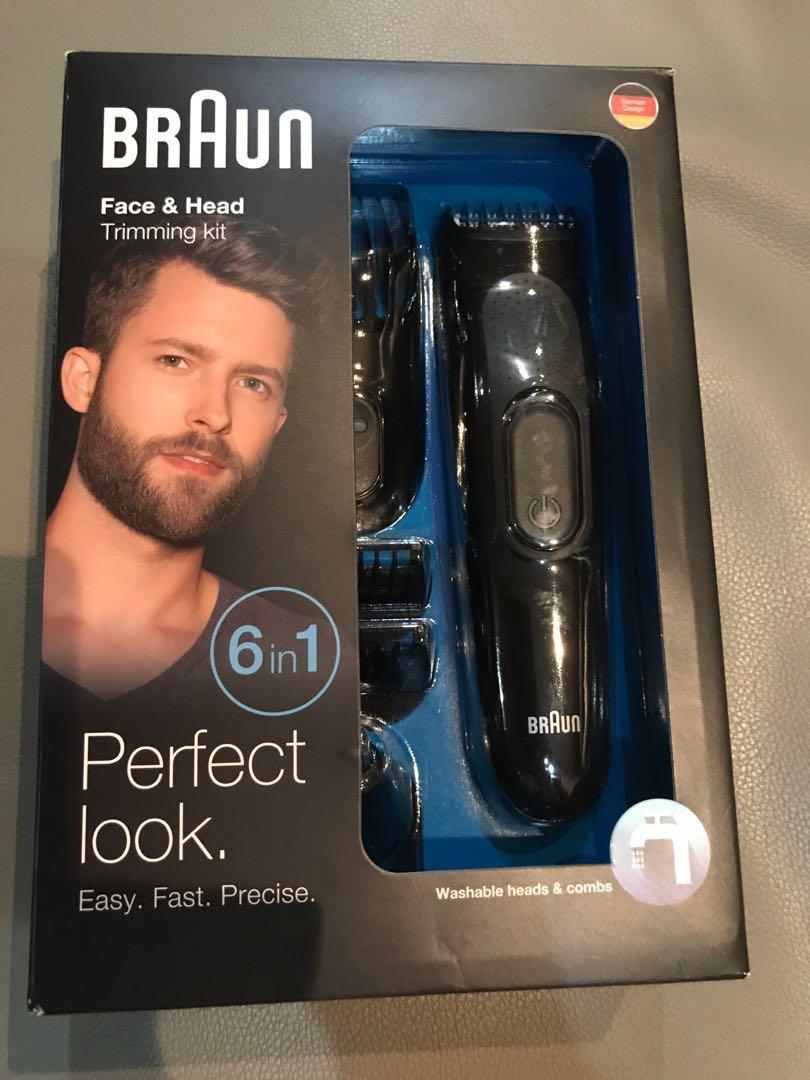 braun face & head trimming kit