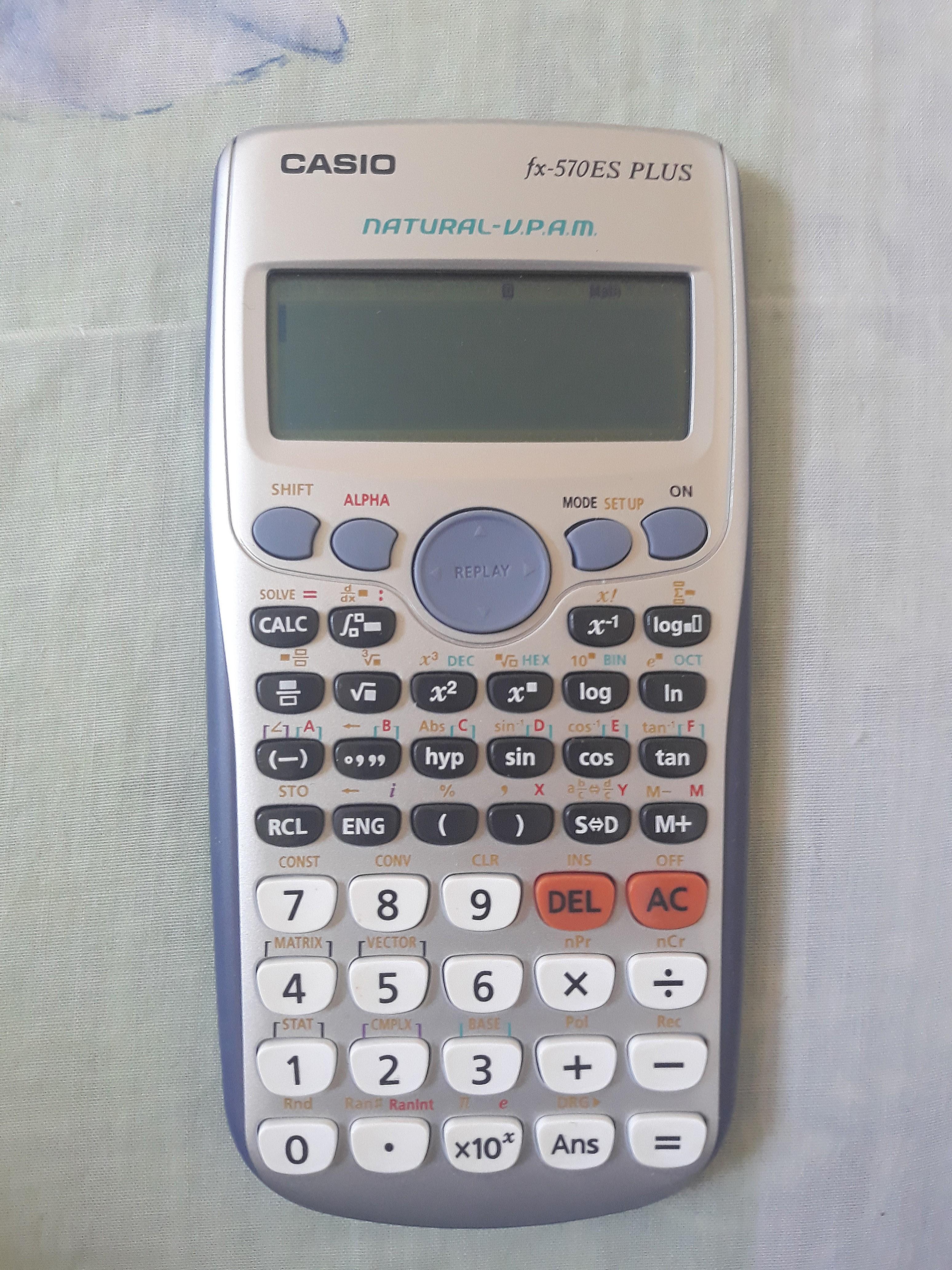 Casio fx-570 ES Plus calculator, Computers & Tech, Office & Business  Technology on Carousell