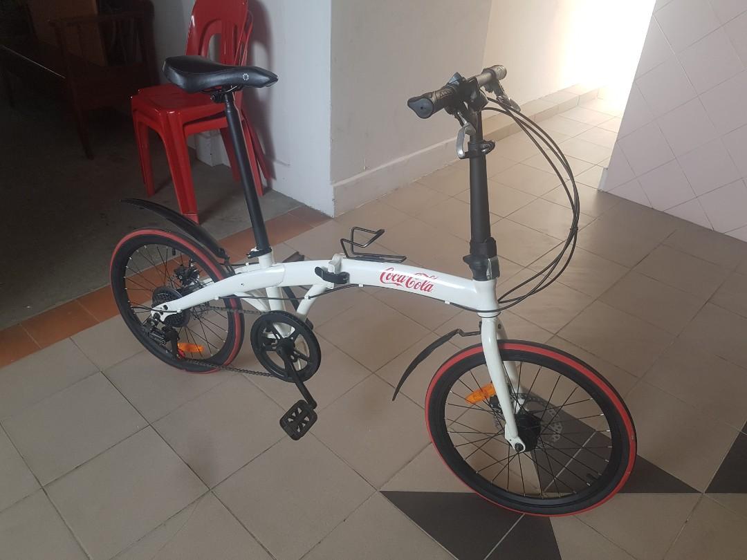 Coca cola foldable bicycle Sports Equipment Bicycles Parts Bicycles on Carousell