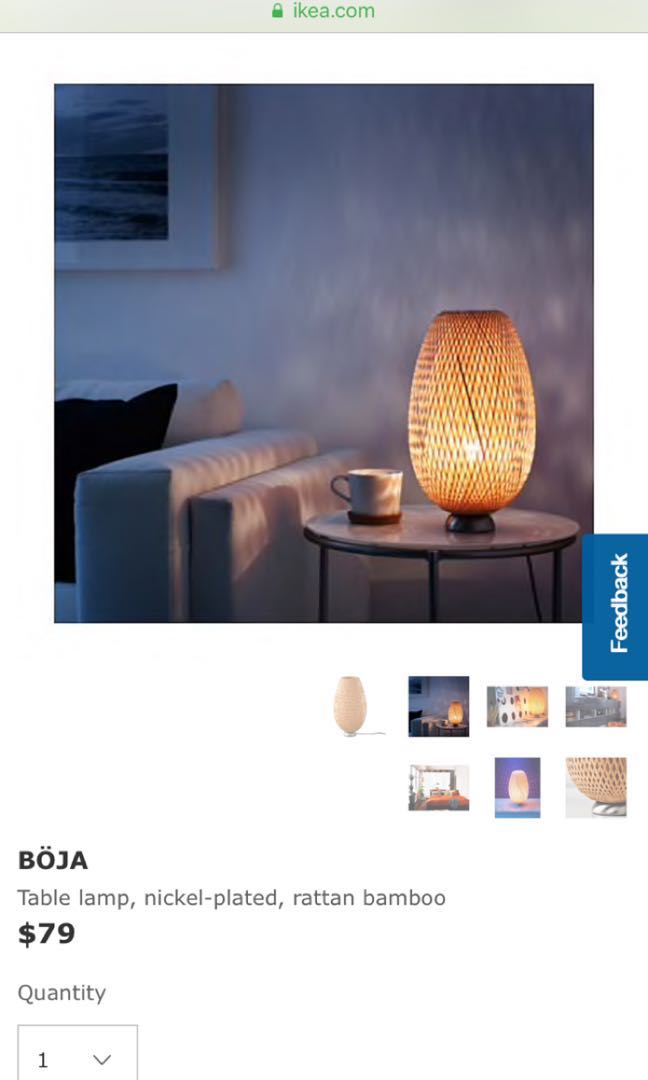 Cozy Lamp From Ikea Furniture Home Decor Lighting Supplies On Carousell
