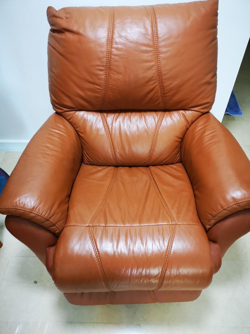 Full Recliner Rotating Genuine Leather Sofa Furniture Sofas On