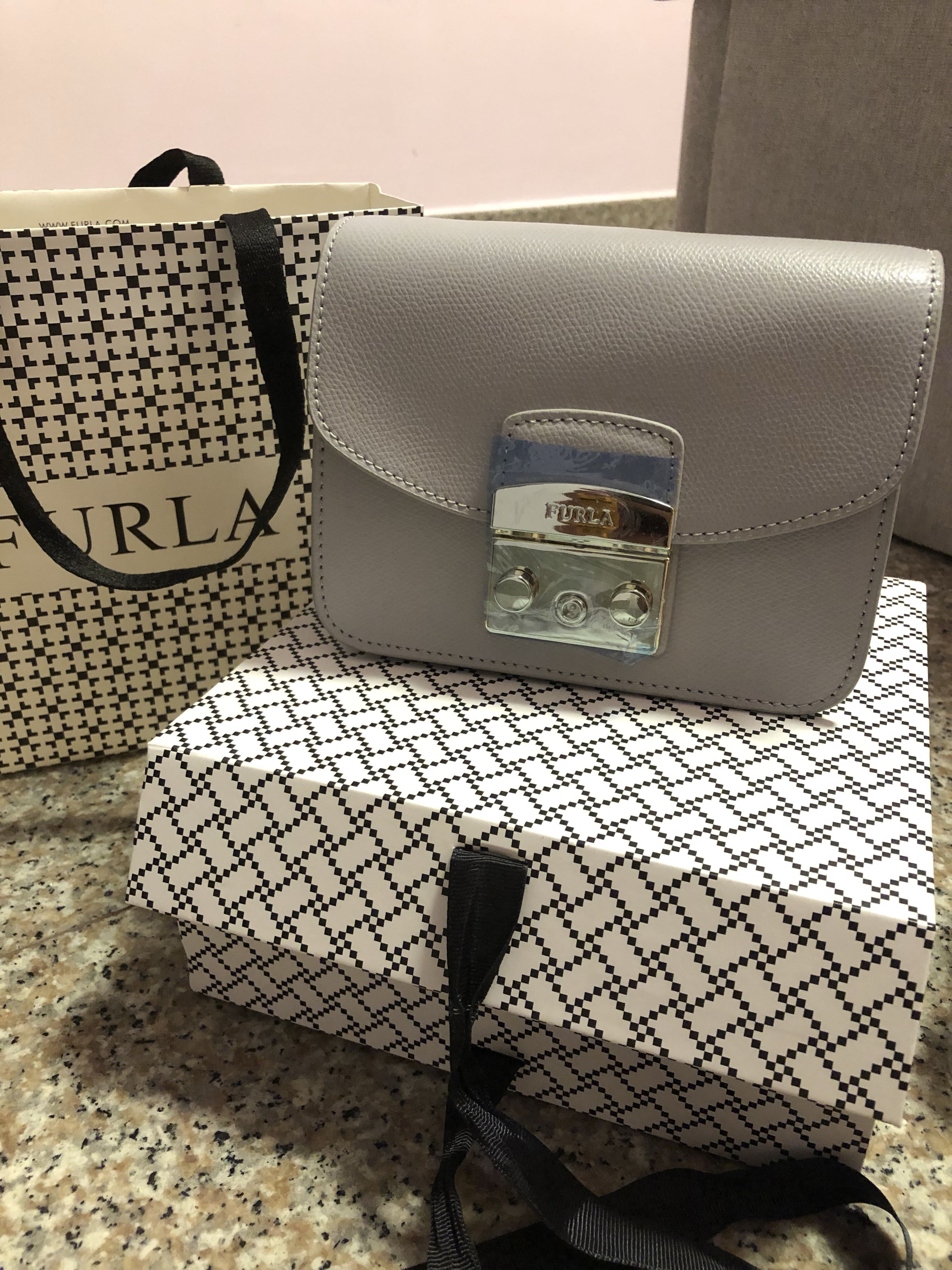 Furla metropolis mini grey outlet